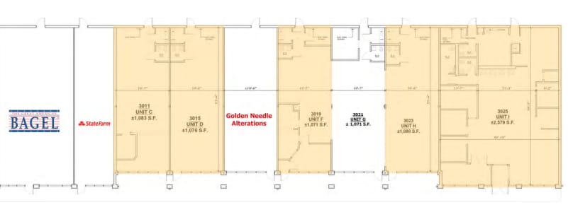3003-3025 183rd St, Homewood, IL for lease - Floor Plan - Image 3 of 4