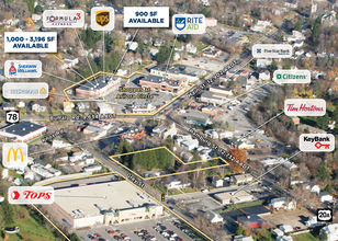 160-190 Main St, East Aurora, NY - aerial  map view