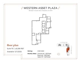 385 E Colorado Blvd, Pasadena, CA for lease Floor Plan- Image 1 of 1