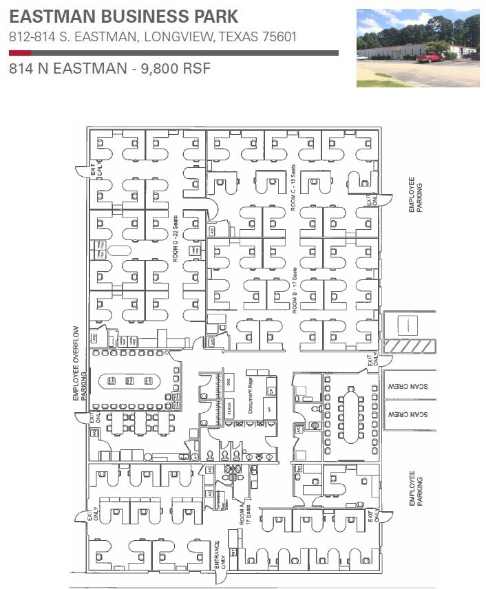 812 S Eastman Rd, Longview, TX for lease Floor Plan- Image 1 of 1