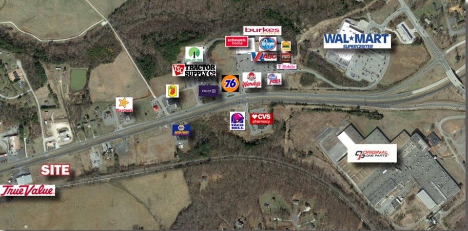 Richmond Hwy., Appomattox, VA for sale Aerial- Image 1 of 2