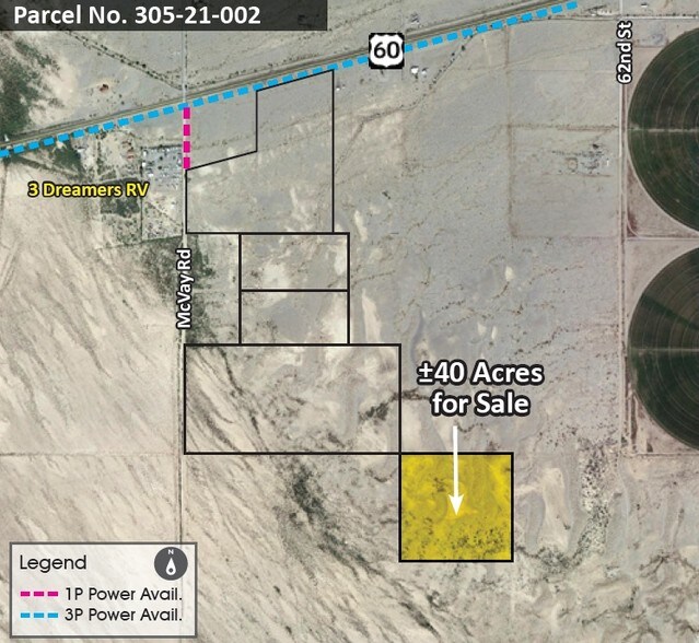 US-60 & McVay Rd, Bouse, AZ for sale - Primary Photo - Image 1 of 2