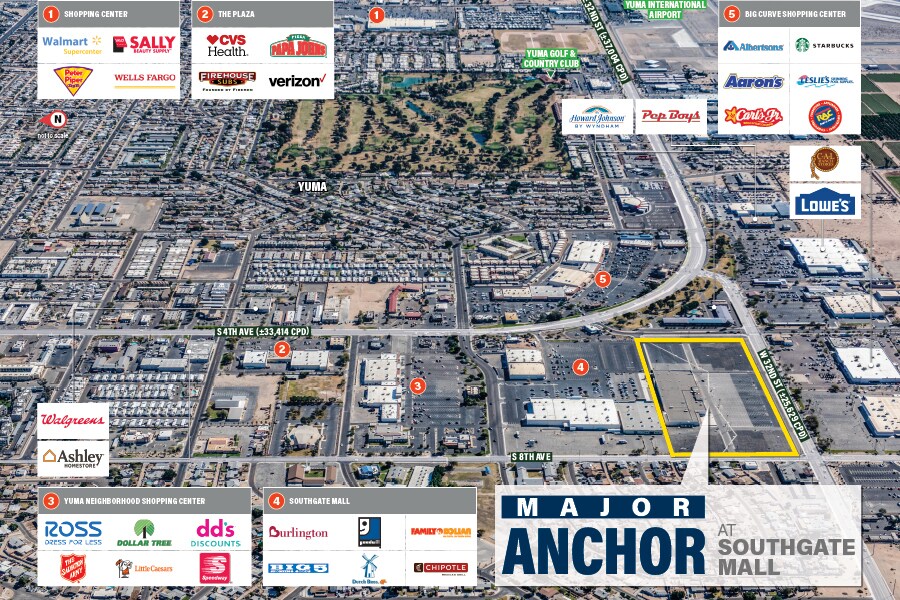 3150 S 4th Ave, Yuma, AZ 85364 Major Anchor at Southgate Mall