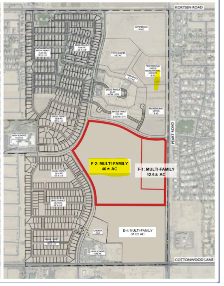 Cottonwood Ln & Peart Rd, Casa Grande, AZ for sale - Aerial - Image 2 of 2