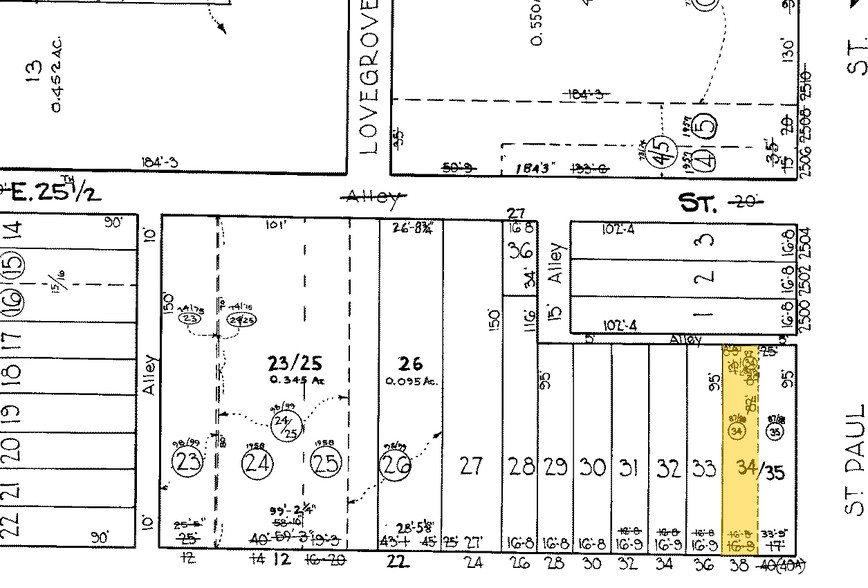 38-40 E 25th St, Baltimore, MD for lease - Plat Map - Image 3 of 8