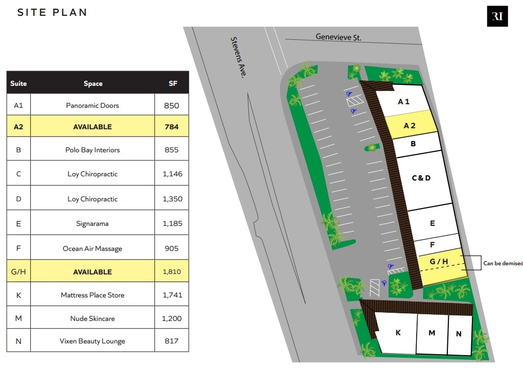 616 Stevens Ave, Solana Beach, CA for lease Site Plan- Image 1 of 1