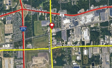 4619 Hannan Rd, Wayne, MI - AERIAL  map view - Image1