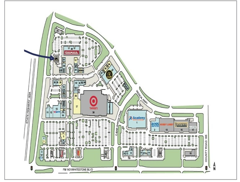 4710 183A Toll Rd, Cedar Park, TX for lease - Site Plan - Image 2 of 9