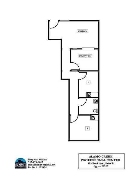 301 Alamo Dr, Vacaville, CA for lease - Floor Plan - Image 3 of 3