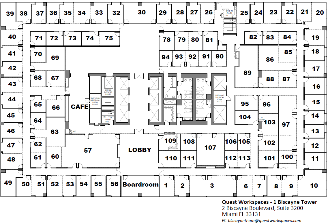 2 S Biscayne Blvd, Miami, FL for lease Floor Plan- Image 1 of 1