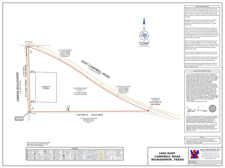 1602 Campbell Rd, Richardson, TX for sale - Site Plan - Image 2 of 3