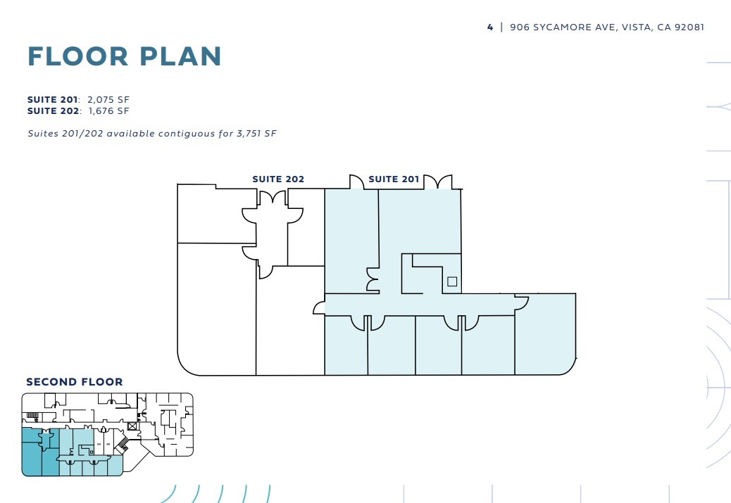 906 Sycamore Ave, Vista, CA for lease Floor Plan- Image 1 of 4