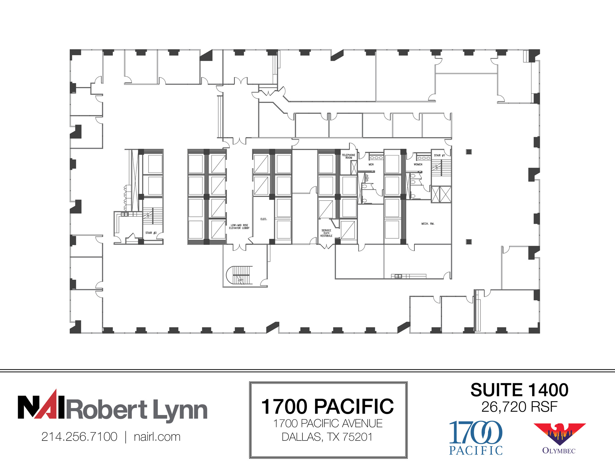 1700 Pacific Ave, Dallas, TX for lease Floor Plan- Image 1 of 1