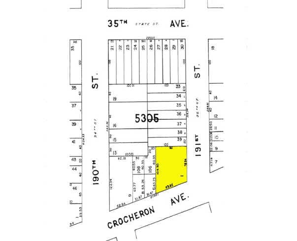 190-17 Crocheron Ave, Flushing, NY for sale - Plat Map - Image 2 of 2