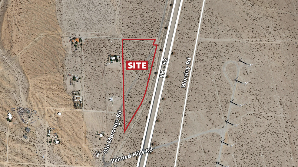 Highway 62, Desert Hot Springs, CA for sale - Aerial - Image 2 of 2