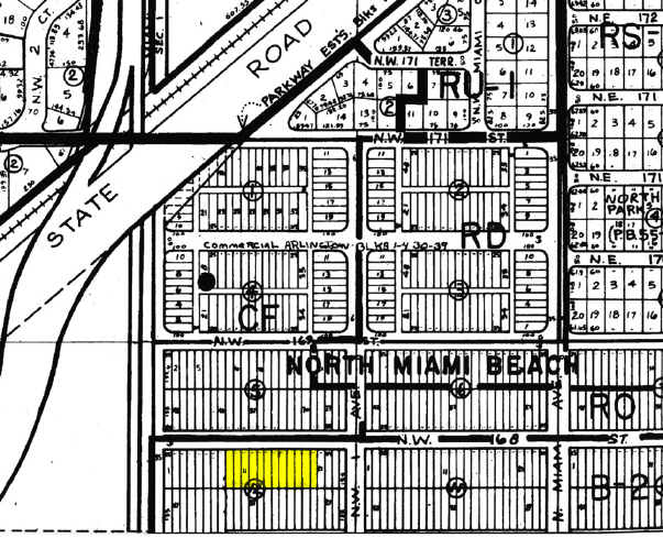 150 NW 168th St, North Miami Beach, FL for lease - Plat Map - Image 2 of 9