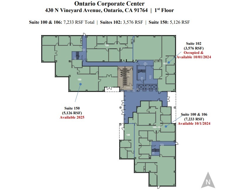 430 N Vineyard Ave, Ontario, CA for lease Floor Plan- Image 1 of 1