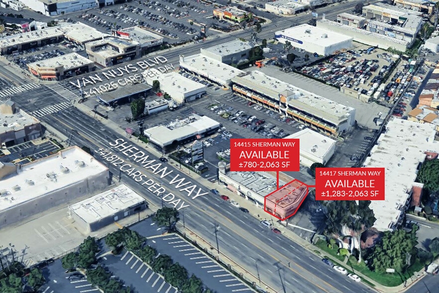 14435 Sherman Way, Van Nuys, CA for lease - Aerial - Image 2 of 18