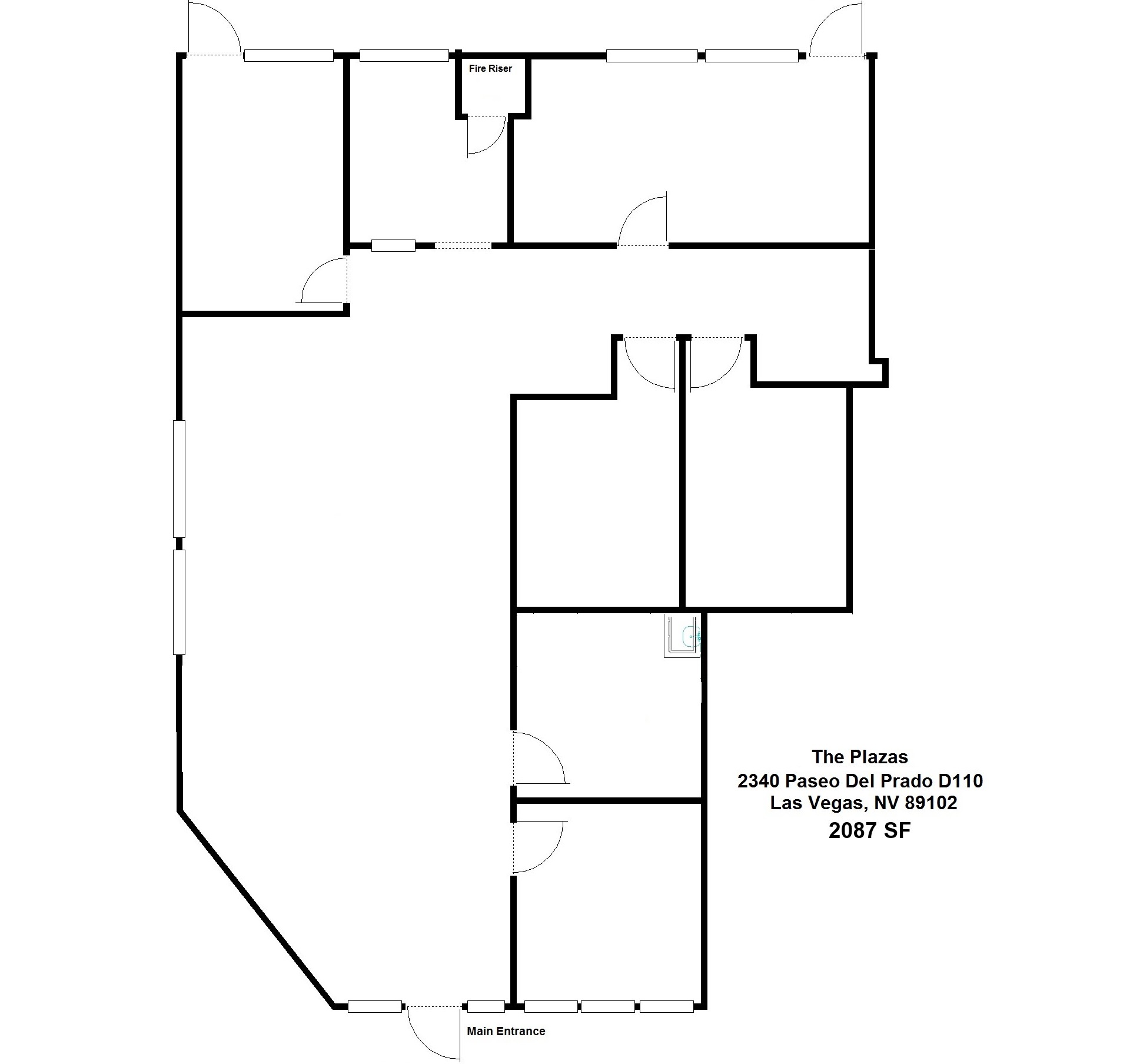 2310 Paseo Del Prado, Las Vegas, NV for lease Floor Plan- Image 1 of 1