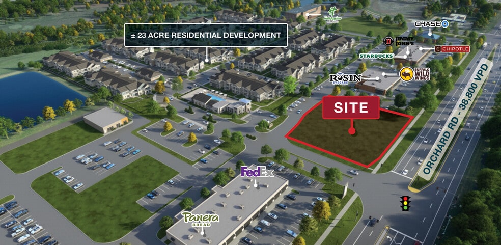 Orchard Rd and Sullivan Rd, Aurora, IL for sale - Primary Photo - Image 1 of 1