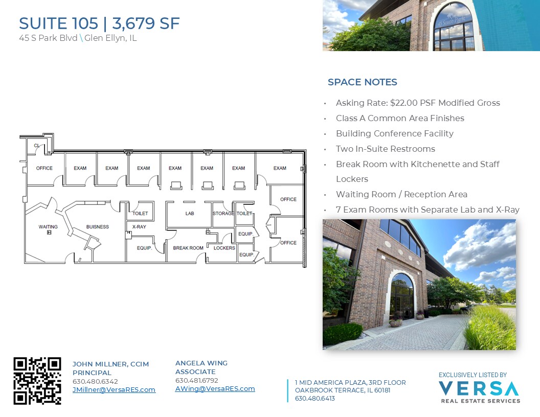 45 S Park Blvd, Glen Ellyn, IL for lease Floor Plan- Image 1 of 1