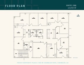 555 W Chandler Blvd, Chandler, AZ for lease Floor Plan- Image 1 of 2