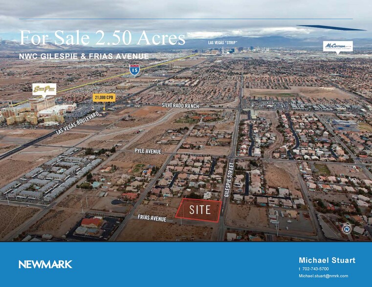 GILESPIE STREET, Las Vegas, NV for sale - Aerial - Image 1 of 1