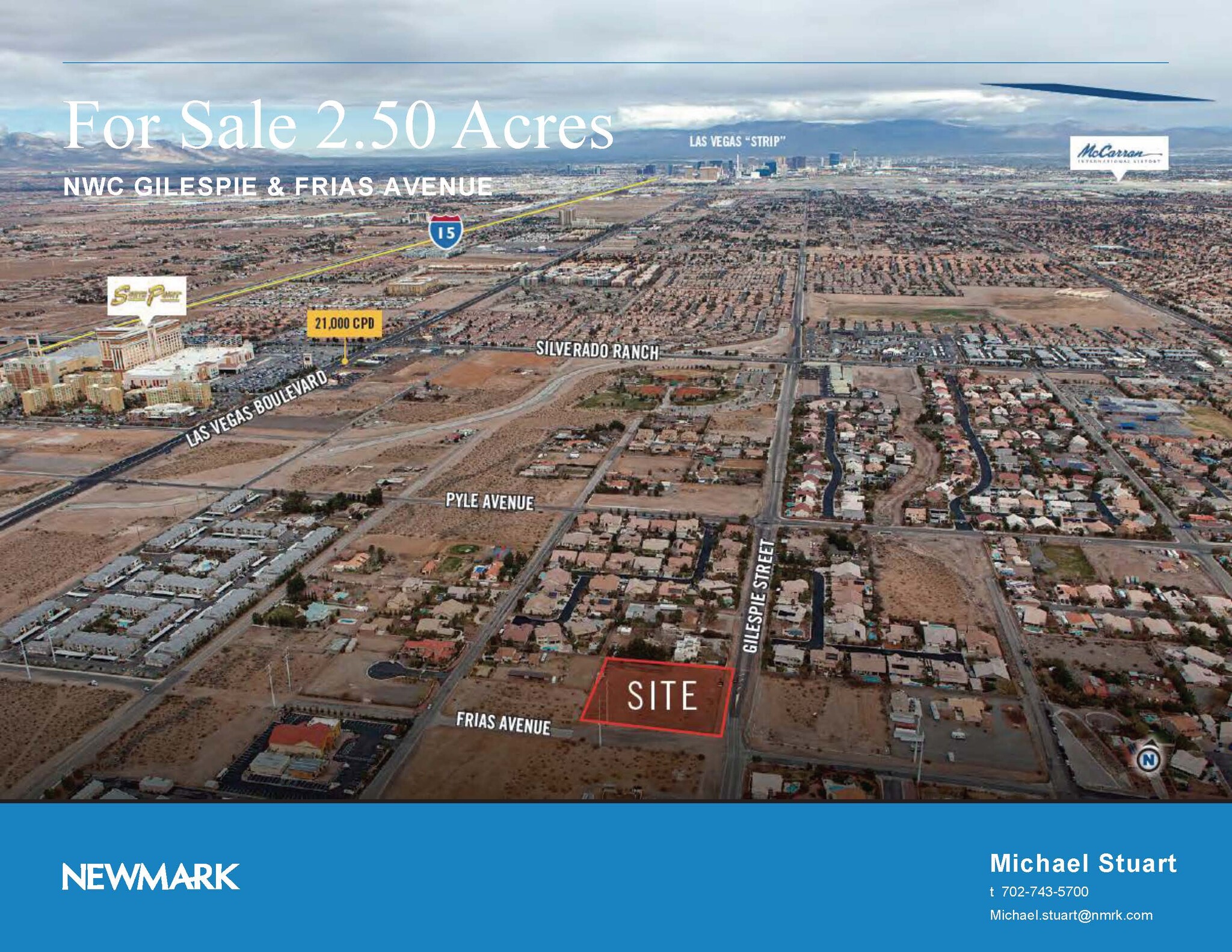 GILESPIE STREET, Las Vegas, NV for sale Aerial- Image 1 of 2