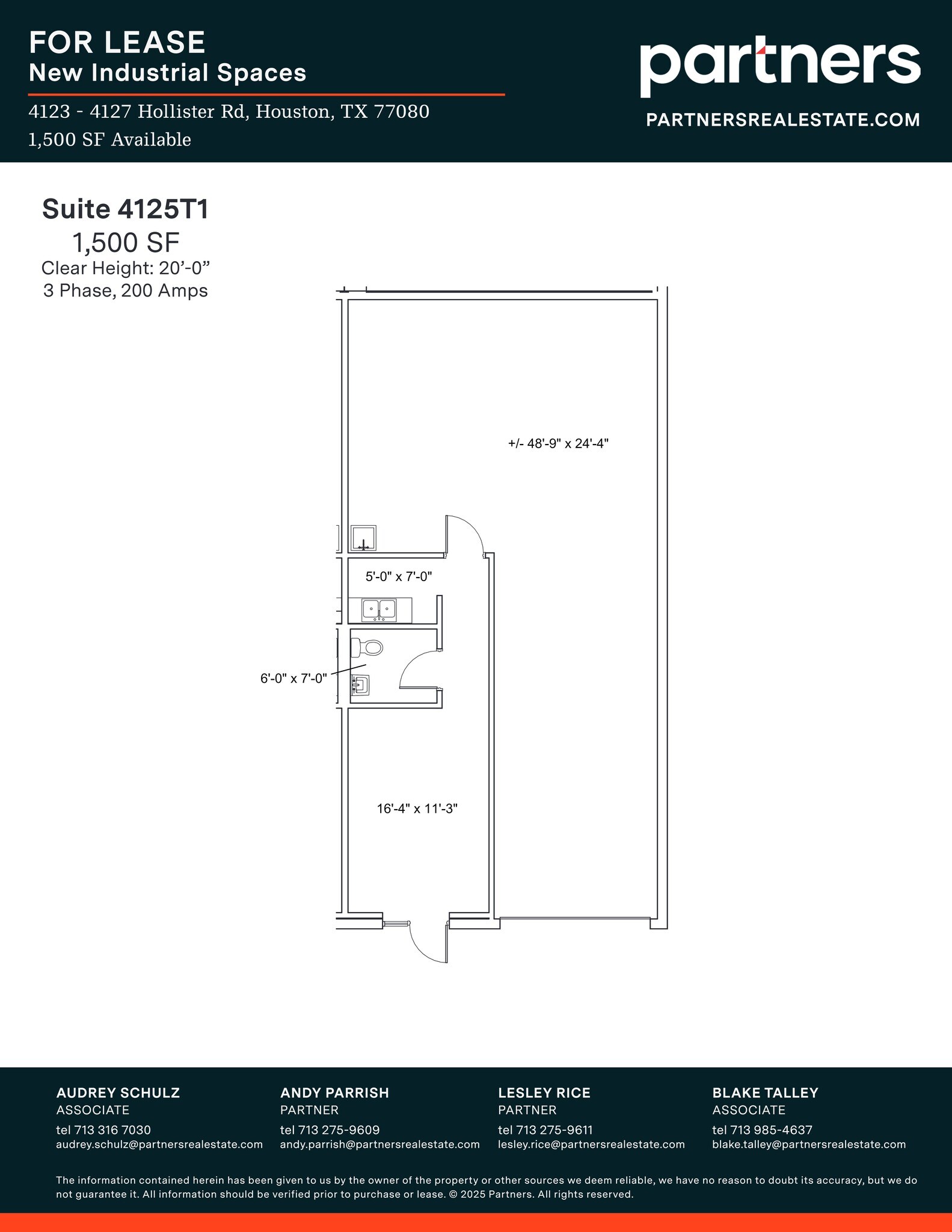 4125 Hollister Rd, Houston, TX for lease Site Plan- Image 1 of 1