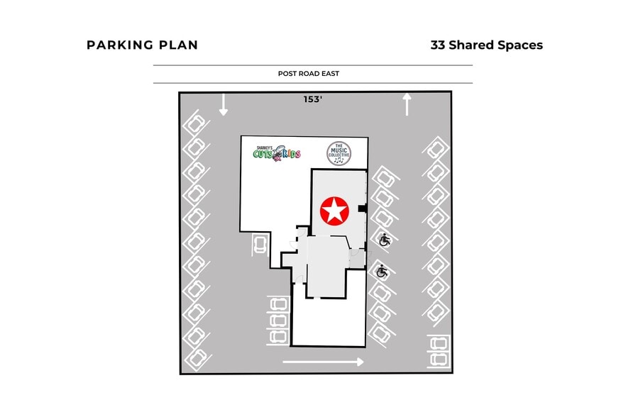 1568 Post E rd, Westport, CT for lease - Site Plan - Image 3 of 7