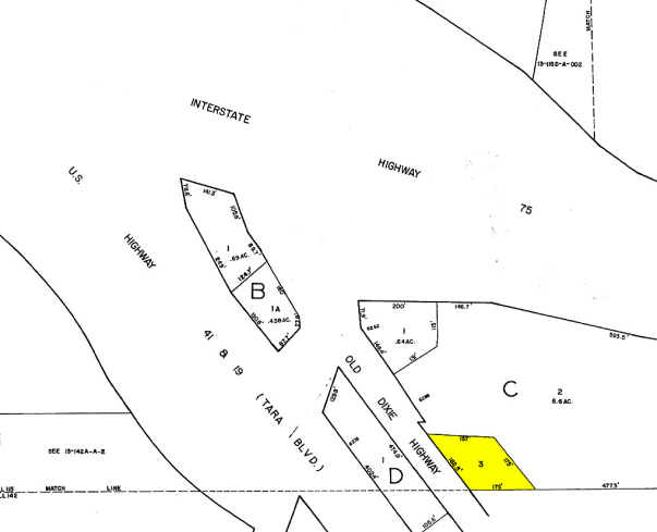 6294 Old Dixie Hwy, Jonesboro, GA for sale Plat Map- Image 1 of 1