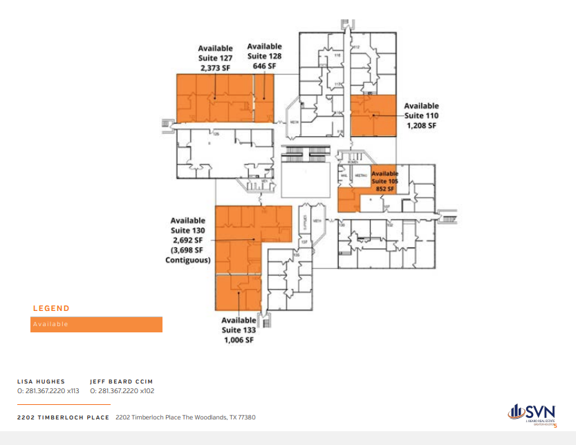 2202 Timberloch Pl, The Woodlands, TX for lease Floor Plan- Image 1 of 1