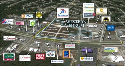 4141 Western Blvd, Jacksonville, NC for lease Aerial- Image 1 of 2
