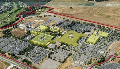 8010-8030 Foothills Blvd, Roseville, CA - aerial  map view