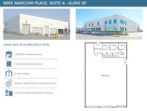 9835 Marconi Dr, San Diego, CA for lease Floor Plan- Image 1 of 1