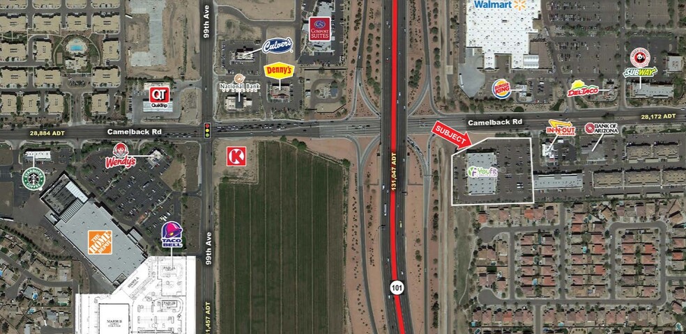 9675 W Camelback Rd, Phoenix, AZ for lease - Aerial - Image 3 of 3