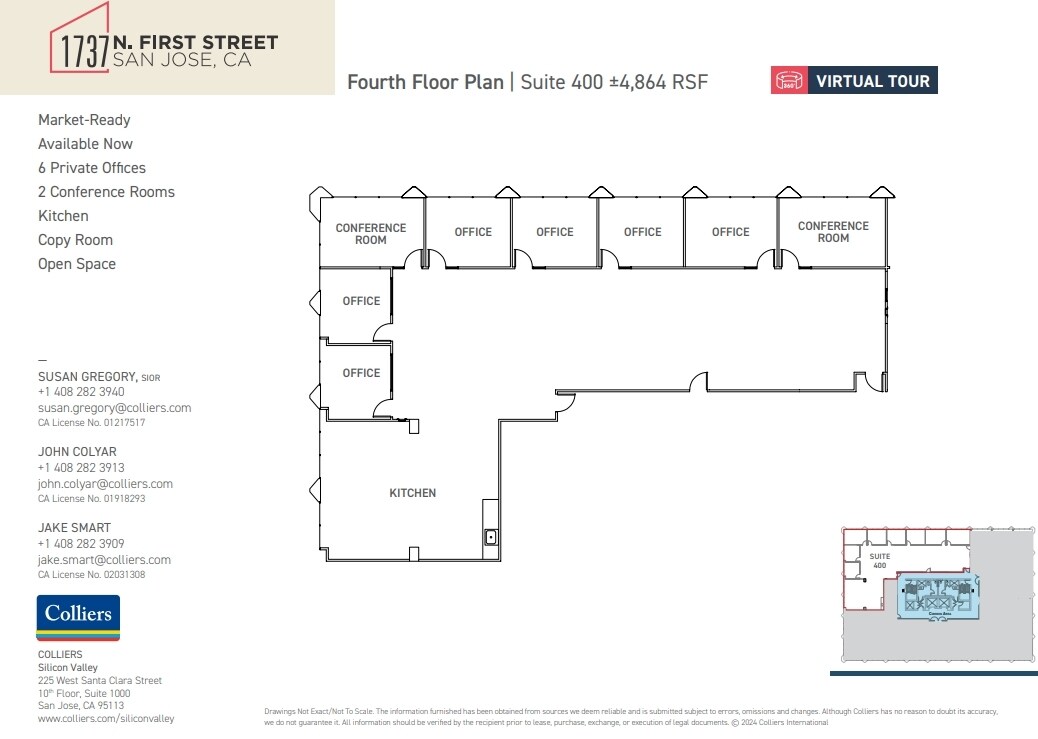 1737 N 1st St, San Jose, CA for lease Floor Plan- Image 1 of 1