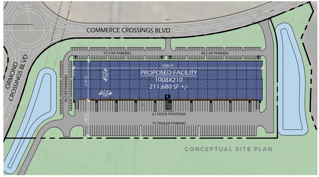 Se Corner of Pineland Trail & N. Tymber Creek Rd, Ormond Beach, FL for lease Site Plan- Image 1 of 2