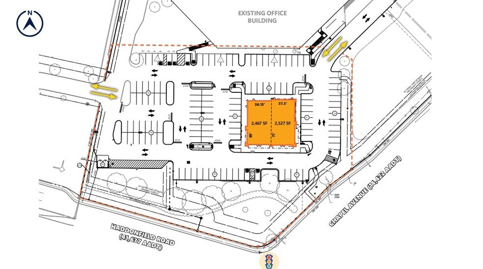 1800 Chapel Ave W, Cherry Hill Township, NJ for lease - Site Plan - Image 2 of 2