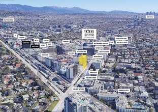9701 Wilshire Blvd, Beverly Hills, CA - AERIAL map view