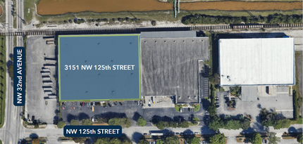 3121-3151 NW 125th St, Miami, FL - aerial  map view