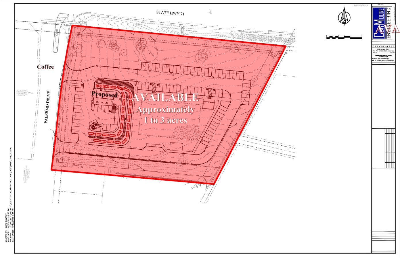 Highway 71 & Palermo Place, Bee Cave, TX 78738 Land for Sale