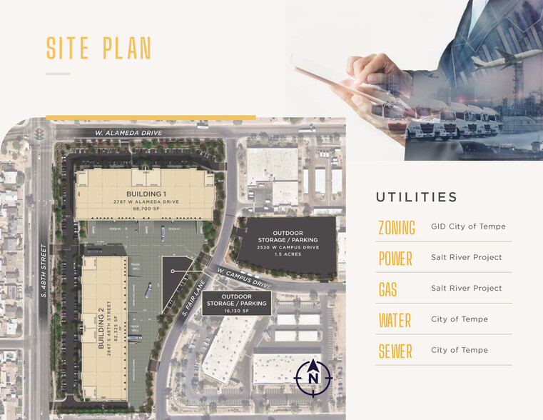 2847 S 48th St, Tempe, AZ for lease - Site Plan - Image 2 of 3