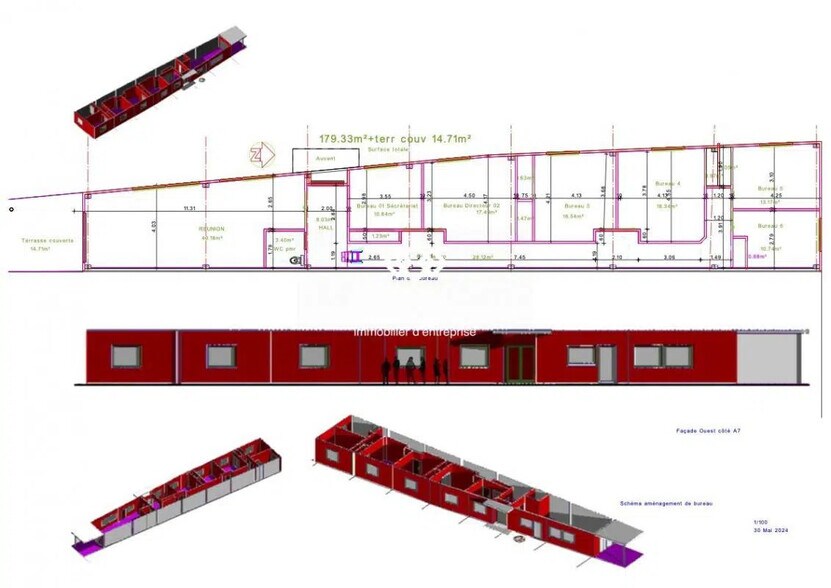 Office in Bollène for lease - Floor Plan - Image 2 of 2