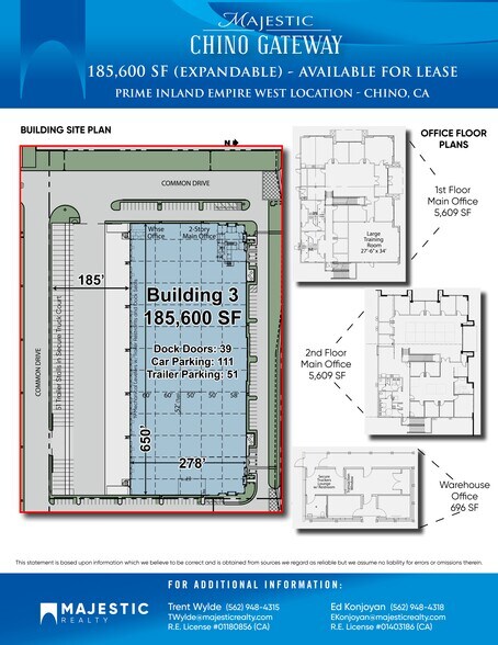 15616 Euclid Ave, Chino, CA for lease - Site Plan - Image 3 of 3