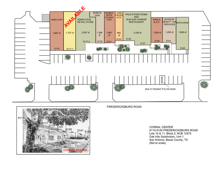 5115-5145 Fredericksburg Rd, San Antonio, TX for lease - Site Plan - Image 2 of 3