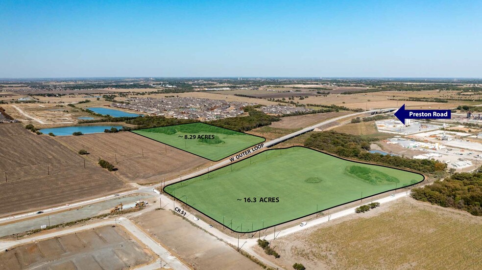 CR 51 & Outer Loop, Celina, TX for sale - Aerial - Image 1 of 1