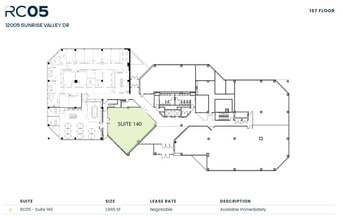12001 Sunrise Valley Dr, Reston, VA for lease Floor Plan- Image 1 of 1