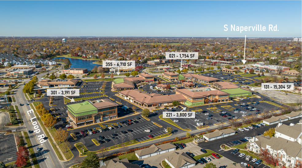 11-421 Town Square, Wheaton, IL for lease - Aerial - Image 2 of 8