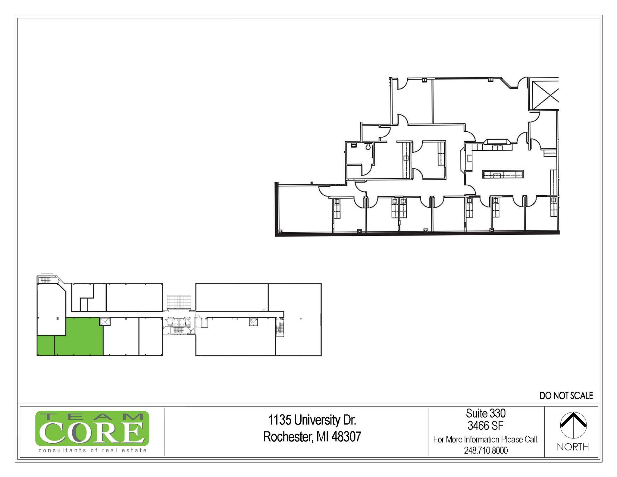 1135 W University Dr, Rochester Hills, MI for lease Floor Plan- Image 1 of 1